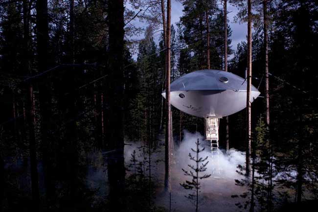 Treehotel Sweden UFO Exterior