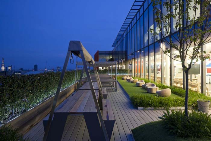 rooftop terrace Google's London Offices