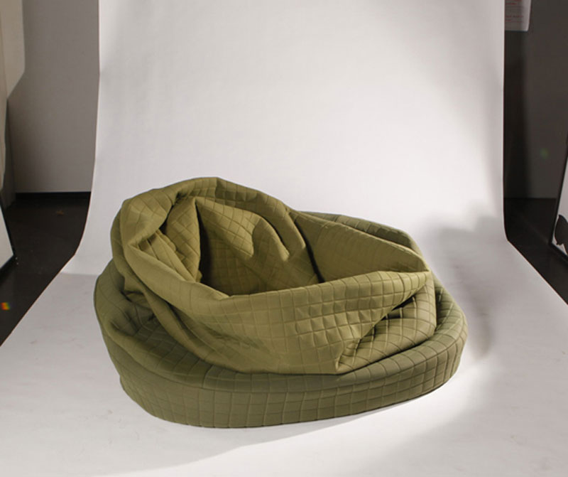 empty green Moody Nest designed by Hanna Ernsting