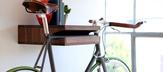 WOODEN BICYCLE AND BOOK SHELF | BY KNIFE & SAW