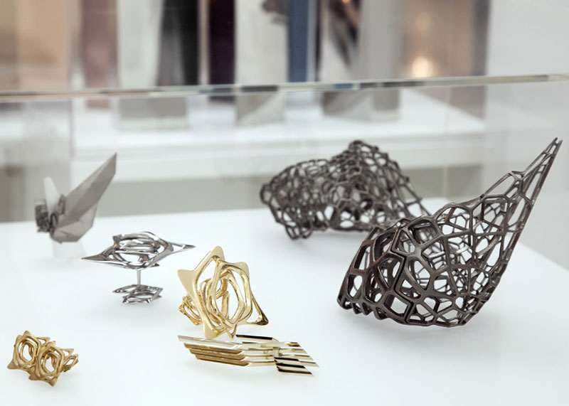 jewelry in Zaha Hadid London Design Gallery