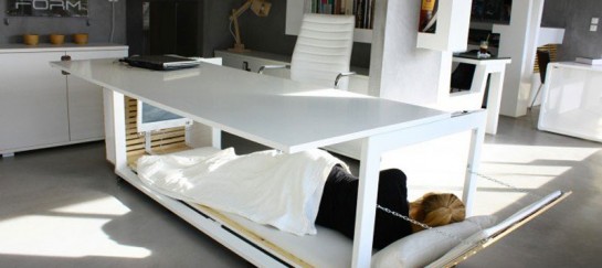 Work Desk Bed by Studio NL: Design Allowing Sleep at the Workplace