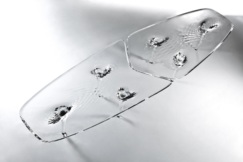 Liquid Glacial Table designed by Zaha Hadid