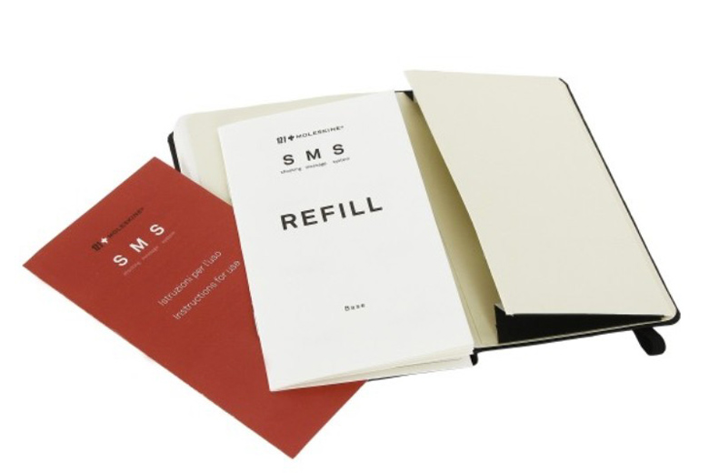 Refill messages for the Moleskine Shooting Message System SMS Notebook