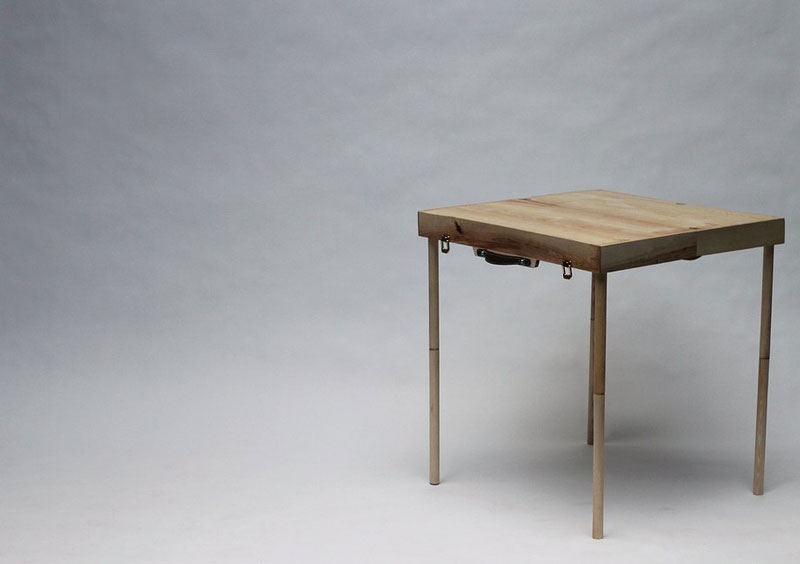 Table built with the BOXED Multi Functional Furniture by Tyrone Stoddart