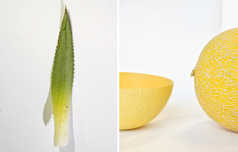 Knife and bowl of the Graft Utensils Biodegradable Tableware collection