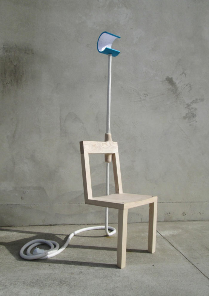 Front side view of the Lambent Chair by Glen Lewis Steele