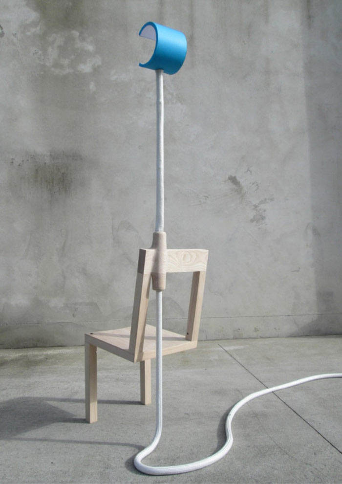 Rear view of the Lambent Chair by Glen Lewis Steele