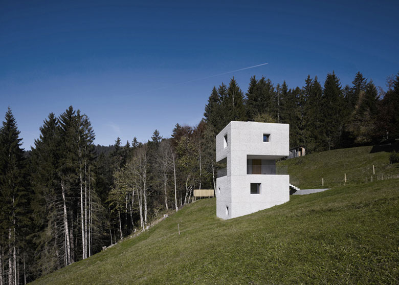 Architecture of the Mountain Cabin by Marte.Marte in Voralberg Austria