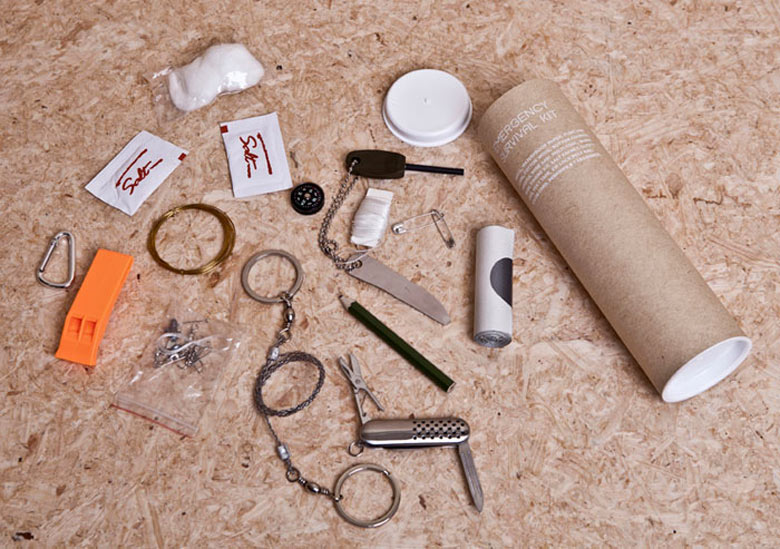 Survival tools from the Urban Survival Pack by Ryan Romanes