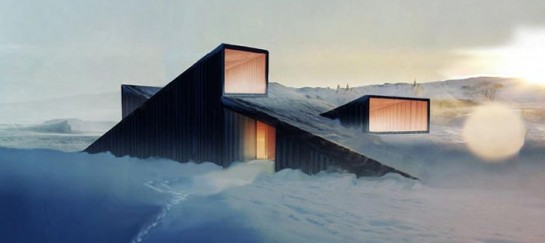 Mountain Hill Ski Cabin by Fantastic Norway Architects