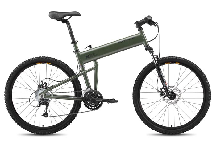 Paratrooper Folding Bicycle by Montague unfolded