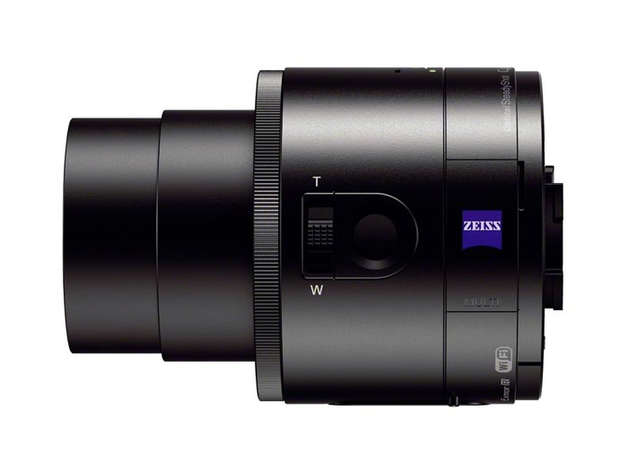 Side view of the Sony DSC-QX100 Smartphone Attachable Lens Camera