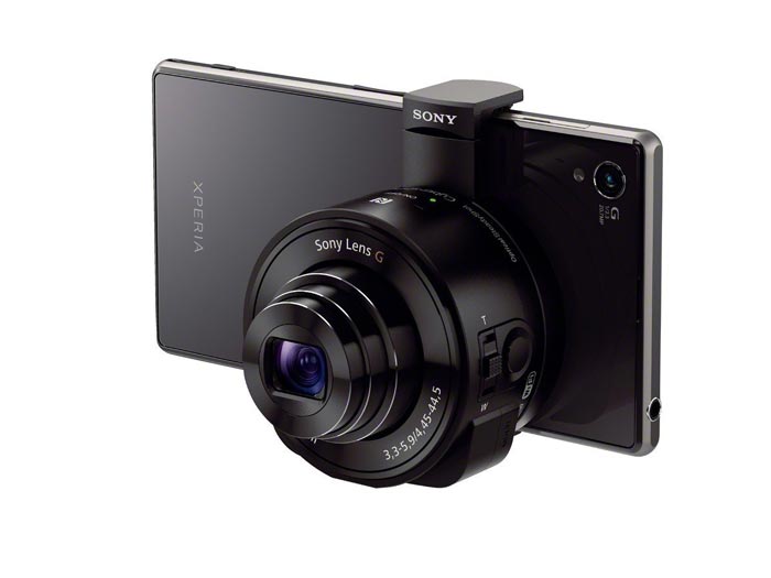 Black Sony DSC-QX10 Smartphone Attachable Lens Camera