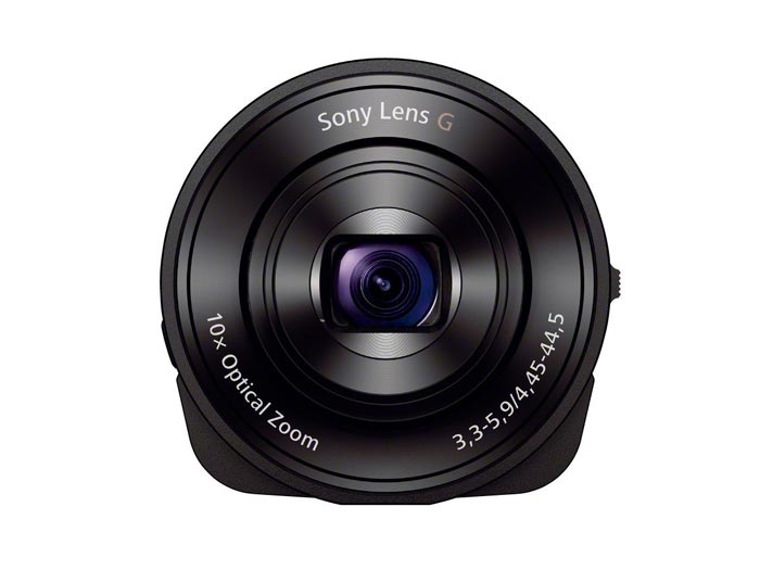 Front view of the Sony DSC-QX10 Smartphone Attachable Lens Camera