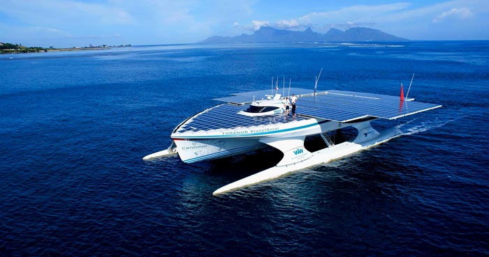Turanor PlanetSolar World Largest Solar Powered Ship on Jebiga