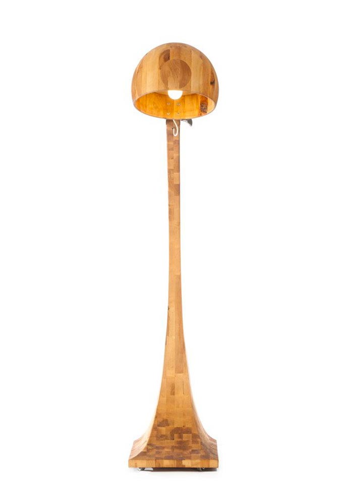 Woobia Wooden Floor Lamp by ABADOC
