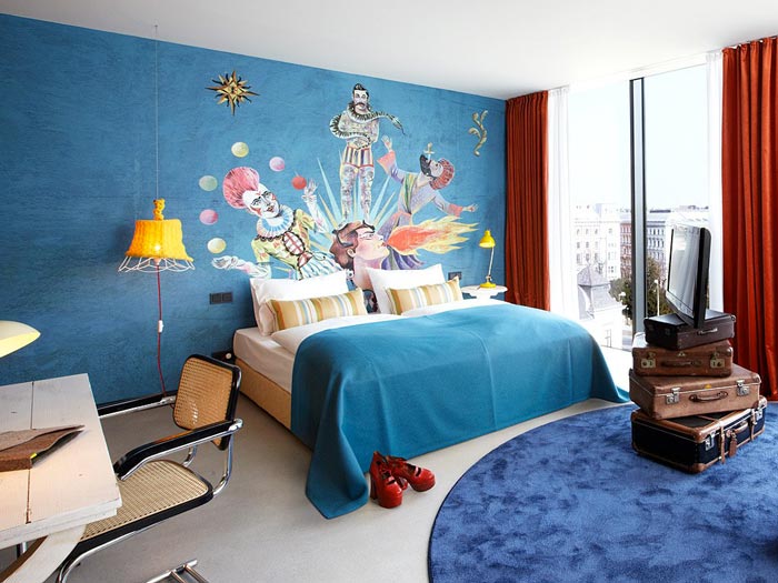 Room design at 25hours Hotel Wien Vienna