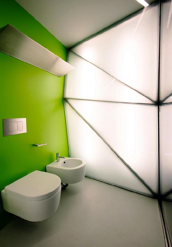 Bathroom design at Hotel Puerta America Design Hotel in Madrid Spain