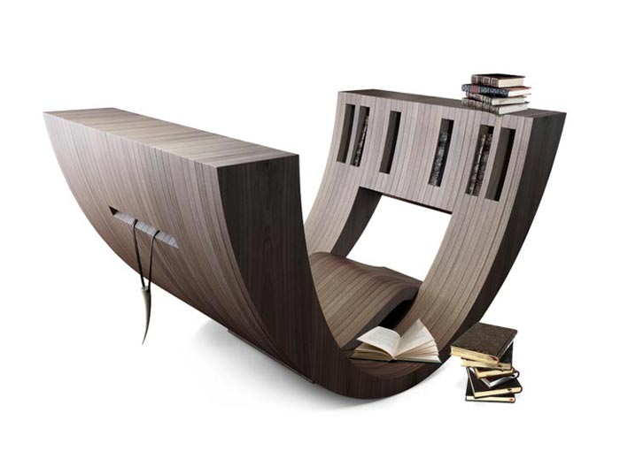 Books stacked on the Kosha Chair - Living Concept Furniture
