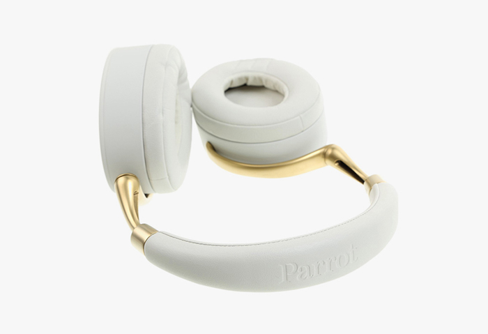 Grey/Gold Parrot Zik Gold Collection Headphones by Philippe Starck