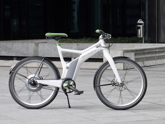 White Smart ebike Electric Bicycle