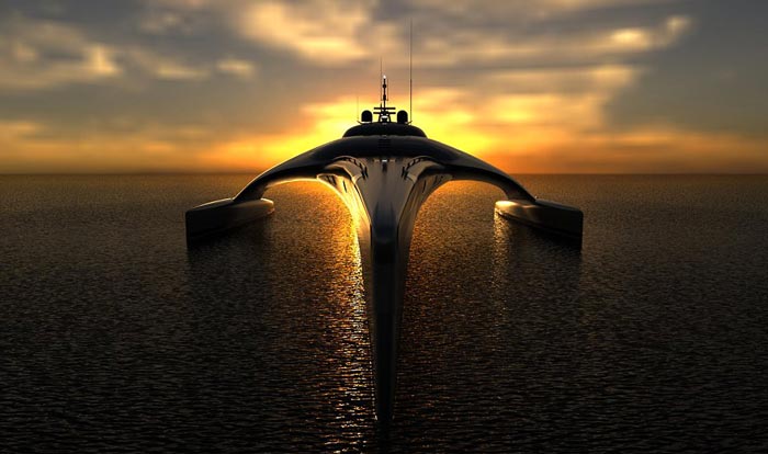 Adastra Superyacht - A Trimaran by John Shuttleworth