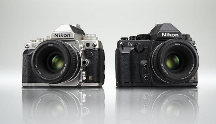 Black and Silver Nikon Df FX-Format DSLR Camera