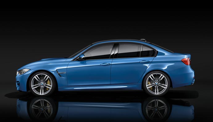Side view of the 2015 BMW M3