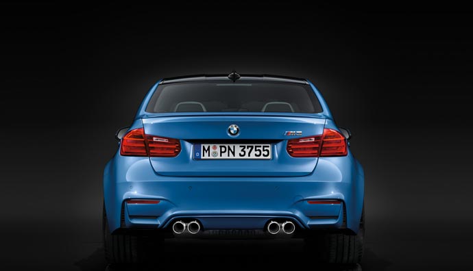 Back of the 2015 BMW M3