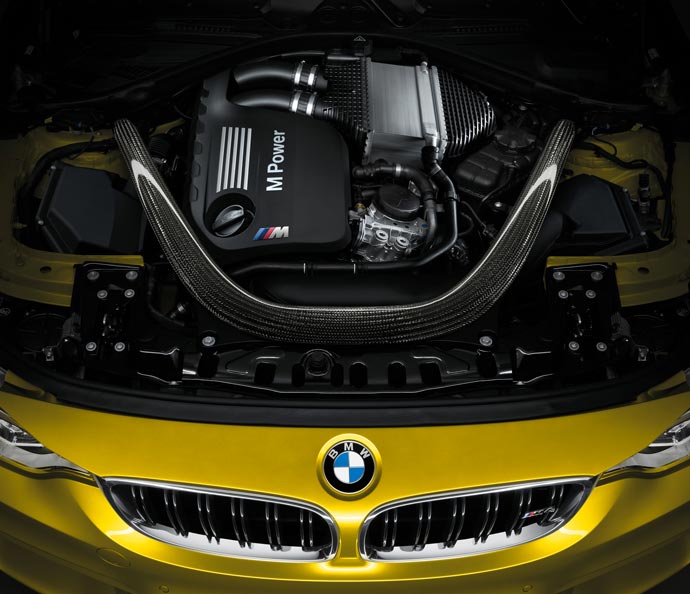 Engine of the 2015 BMW M4
