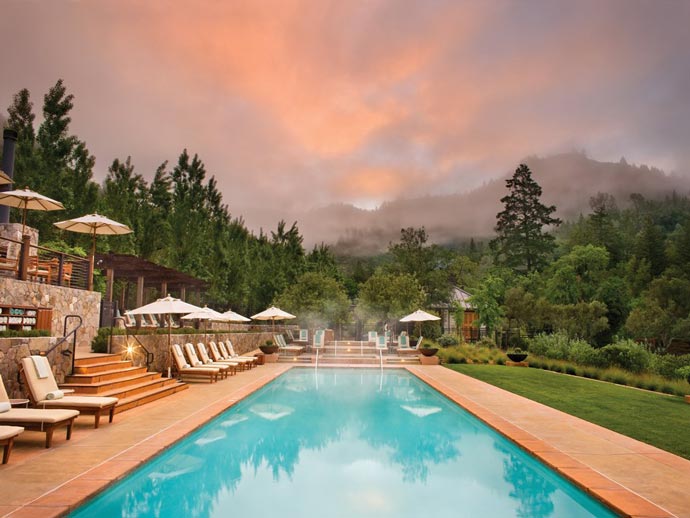 Swimming pool at Calistoga Ranch from Auberge Resorts