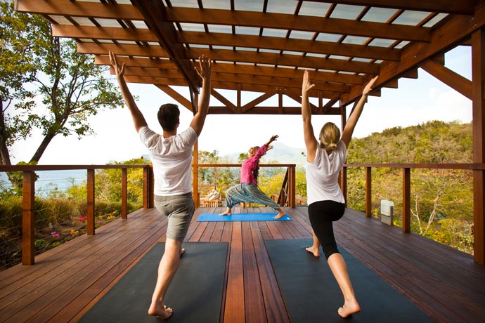 Yoga at the Secret Bay Resort in the Island of Dominica