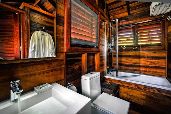 Bathroom design of a hotel in the Island of Dominica