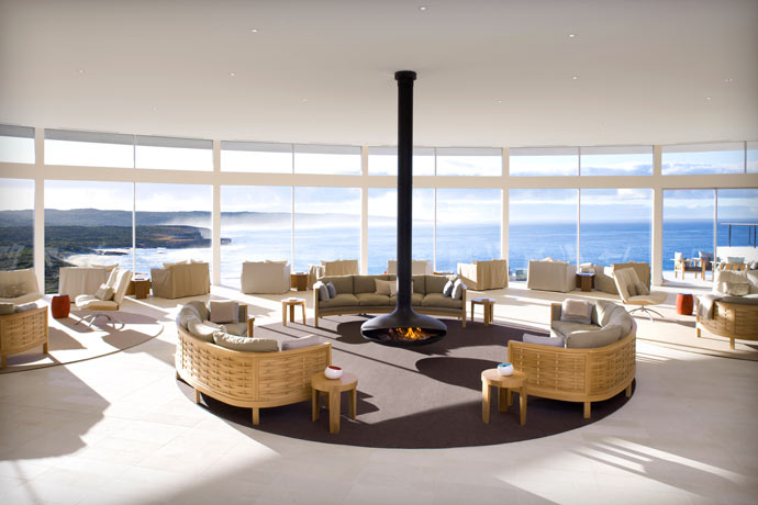 Interior design at Southern Ocean Lodge