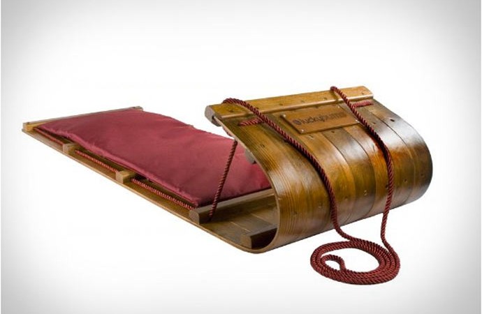 Wood Toboggan by Lucky Bums