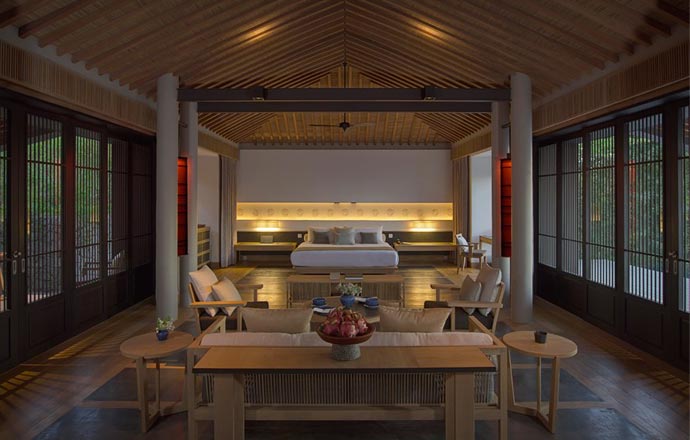 Room at amanoi resort in Vietnam