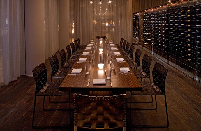 Dining room at Andaz West Hollywood