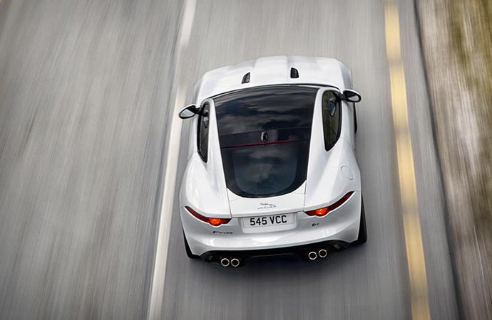 Top of the Jaguar F-Type Coupe