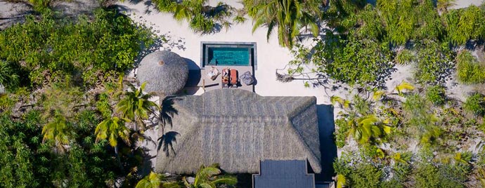 Hut on Marlon Brando French Polynesian Resort
