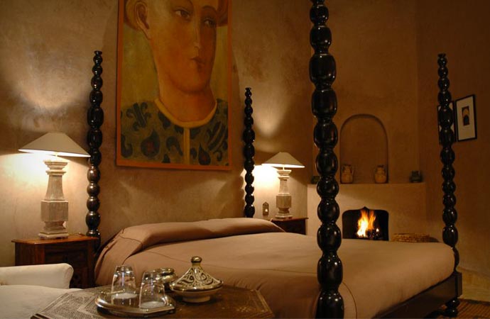 Room at Riad Noir D'Ivoire in Morocco