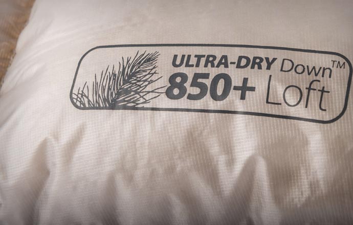 Ultra dry down sleeping bag