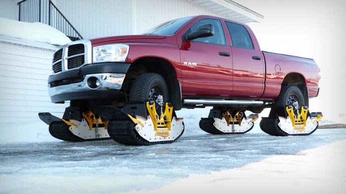 Track N Go Wheel Driven Track System on a pick up truck