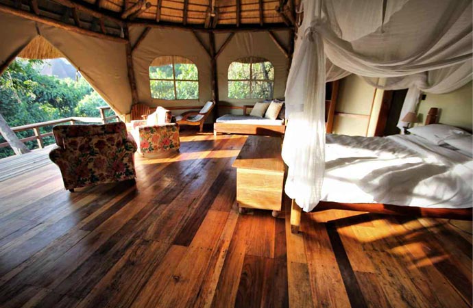 Room at Wildwaters Lodge in Uganda