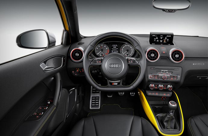 Interior of the 2015 Audi S1 Quattro