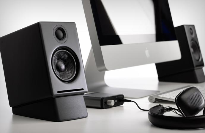 Stylish desktop speakers