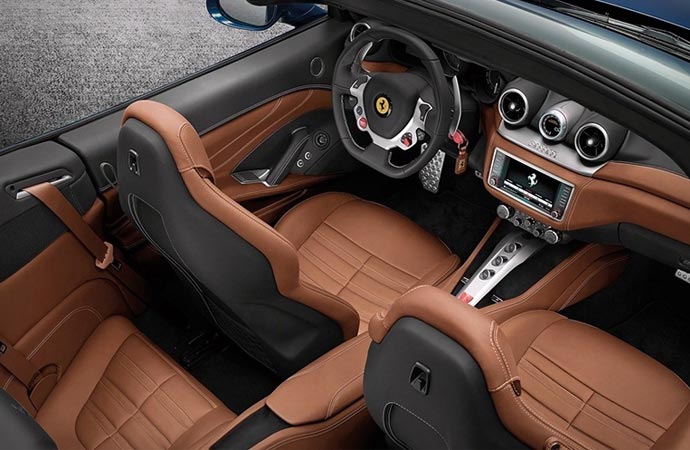 Interior of the Ferrari California T
