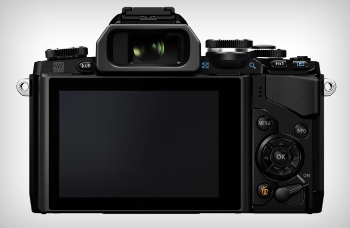 Olympus OM-D e-M10 camera screen