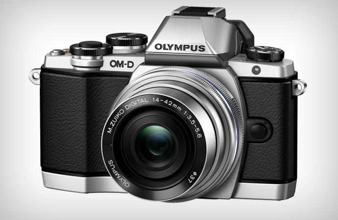 Olympus OM-D e-M10 camera with lens
