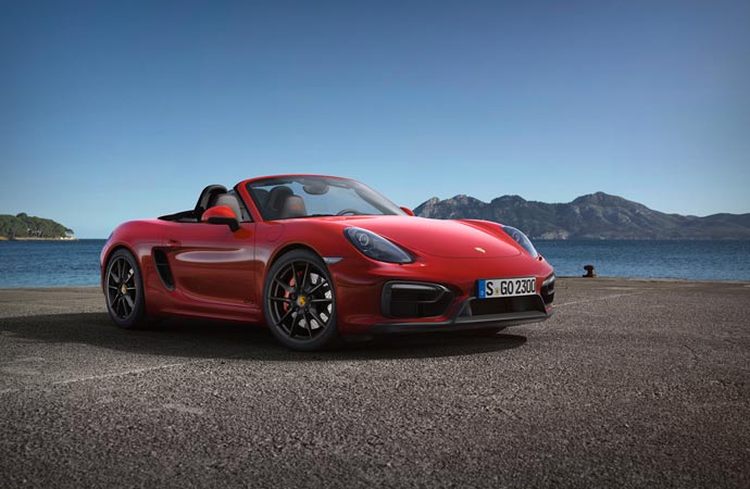 Porsche Boxster GTS front side